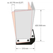 BLACK BULL FLEX Pallet Racking Protectors Right Angle Profile | Flexible Steel Impact Guards