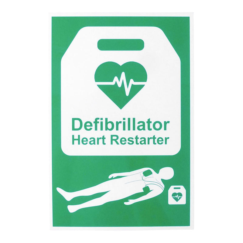 AED Automated External Defibrillator R.P.V.C Safety Sign - 200mm x 300mm