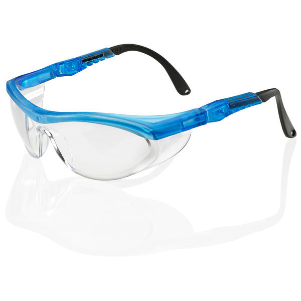 Beeswift B-Brand Utah Clear A/M Safety Glasses Blue - IndustraCare