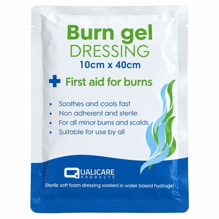 Qualicare Burn Gel Dressing 10cm x 40cm - Box of 5