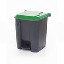 GPC Industries Grey Pedal Bin with Coloured Lid - IndustraCare