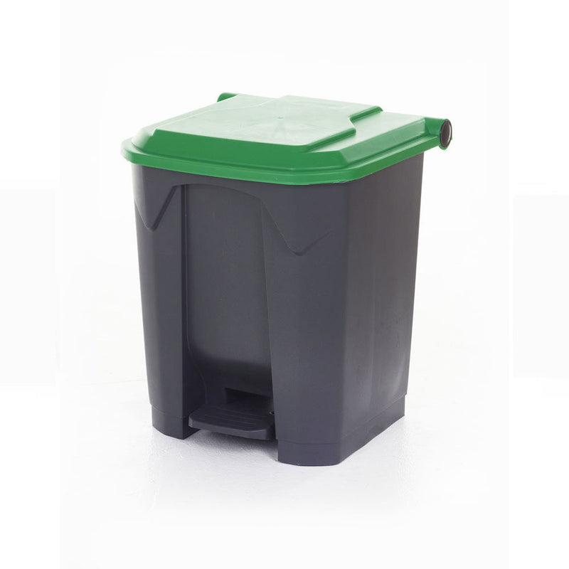 GPC Industries Grey Pedal Bin with Coloured Lid