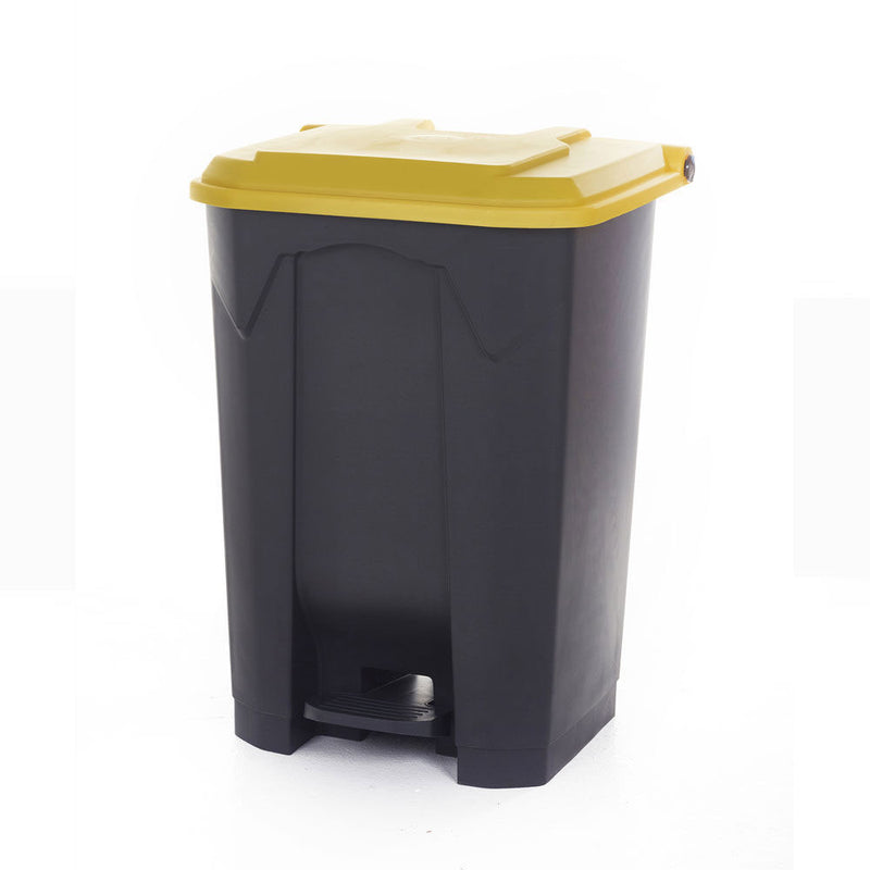 GPC Industries Grey Pedal Bin with Coloured Lid