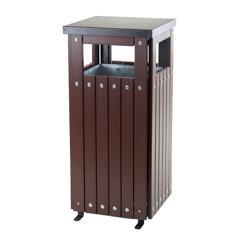 GPC Industries 36 Litre Square Wood Effect Bin