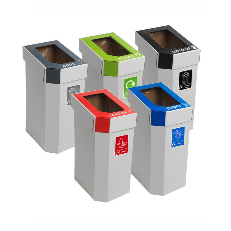 GPC Industries Cardboard Recycling Bins - Set of 5