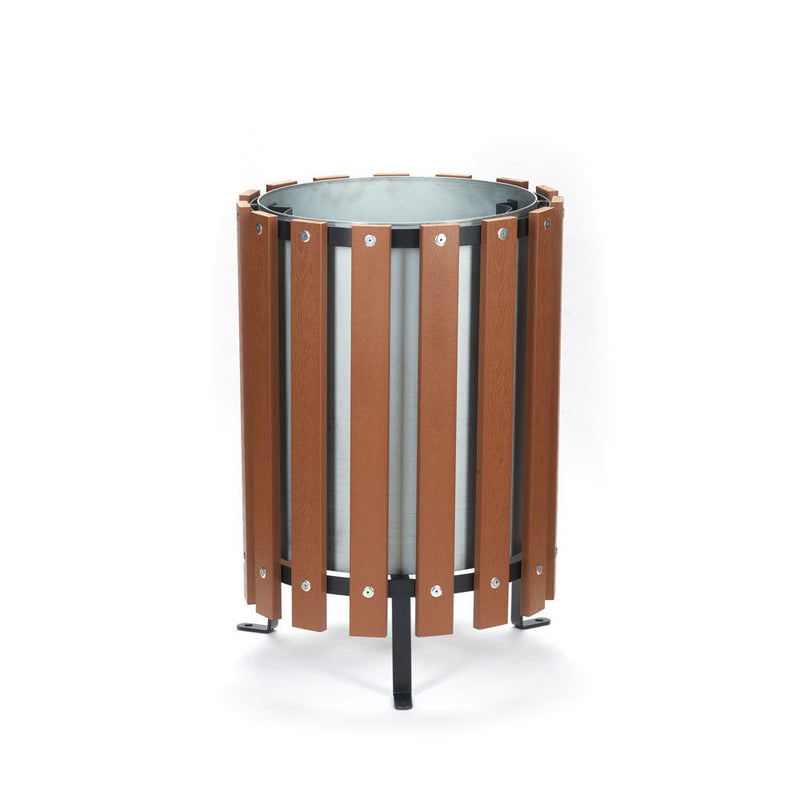 GPC Industries Circular Wood Effect Bin