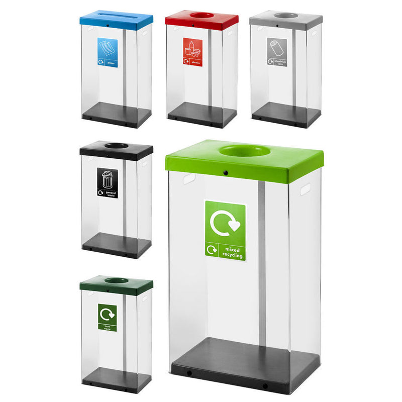 GPC Industries Clear Recycling Bin