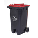 GPC Industries Pedal Wheelie Bin with Coloured Lid - IndustraCare