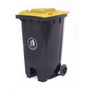 GPC Industries Pedal Wheelie Bin with Coloured Lid - IndustraCare