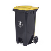 GPC Industries Pedal Wheelie Bin with Coloured Lid - IndustraCare