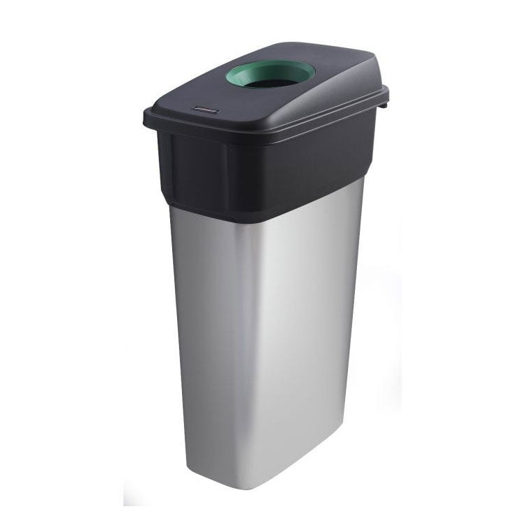 GPC Industries Slim Bin Recycling Bin - Hole Lid