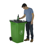 GPC Industries Wheelie Bin with Bottle Hole Lid - IndustraCare