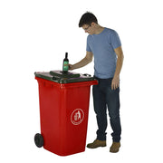 GPC Industries Wheelie Bin with Bottle Hole Lid - IndustraCare