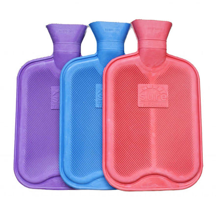 Sure Thermal 2 Side Ribbed Hot Water Bottle - Pack of 3