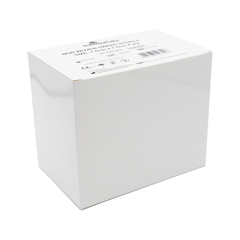 IndustraCare Sterile Gauze Swabs 7.5cm x 7.5cm - Box of 125 - IndustraCare