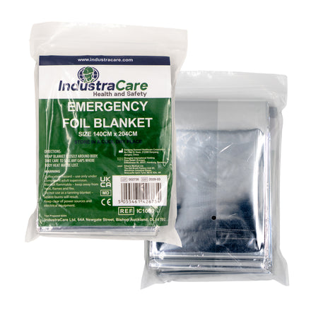 IndustraCare Compact Emergency Reflective Foil Blanket - 6 Pack