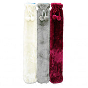 Sure Thermal Extra Long Hot Water Bottle with Faux Fur Cover - Pack of 3