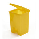 GPC Industries 15L Pedal Bins Yellow - Set of 3 - IndustraCare