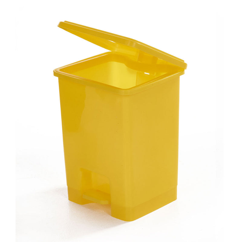 GPC Industries 15L Pedal Bins Yellow - Set of 3