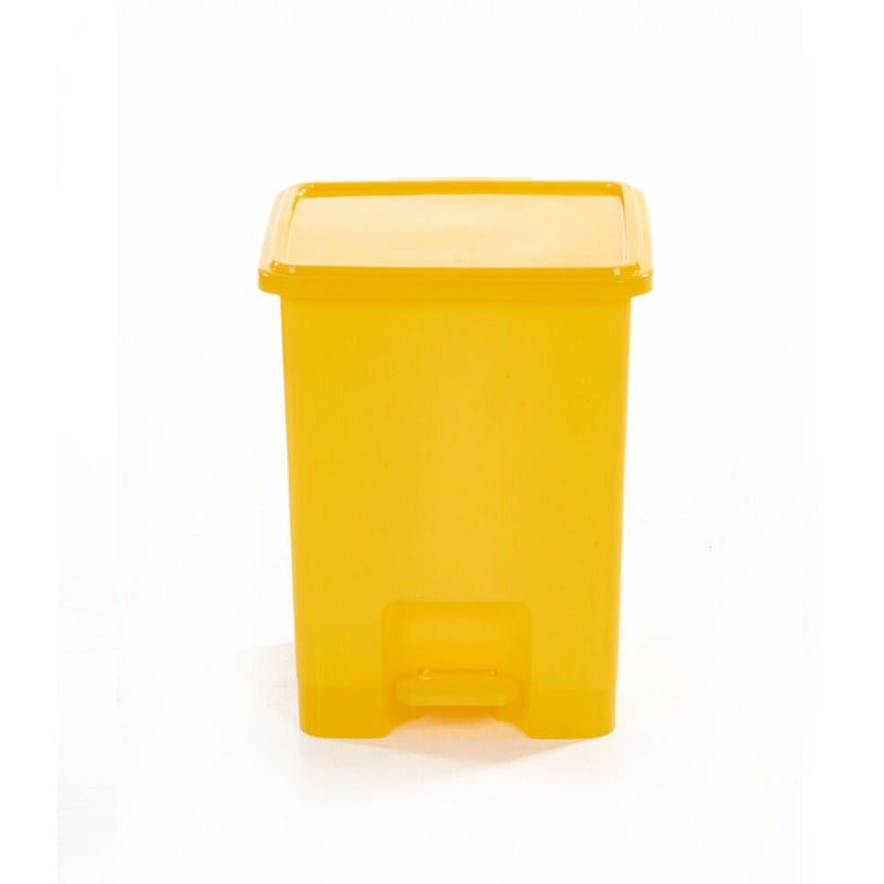 GPC Industries 15L Pedal Bins Yellow - Set of 3