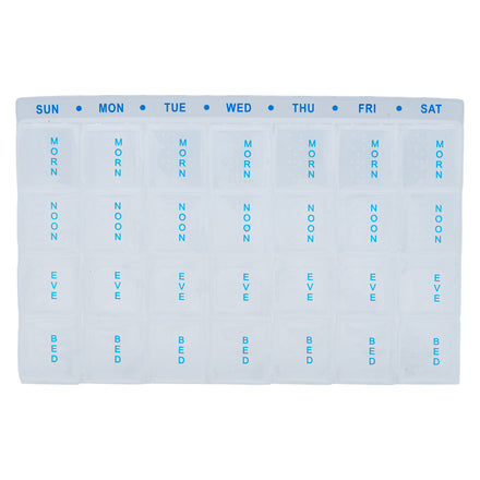 Medisure 28 Compartment Weekly Pill Organiser with Tray
