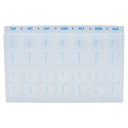 Medisure 28 Compartment Weekly Pill Organiser with Tray