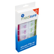 Medisure AM-PM Flip Up Push Button Pill Box