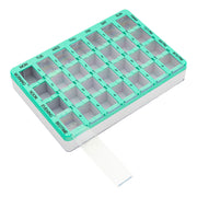 Medisure 28 Compartment Slide Cover Weekly Pill Organiser Blue/Green