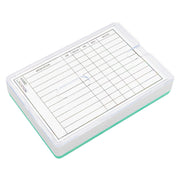 Medisure 28 Compartment Slide Cover Weekly Pill Organiser Blue/Green