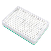 Medisure 28 Compartment Slide Cover Weekly Pill Organiser Blue/Green