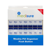 Medisure 28 Compartment Push Button Pill Organiser