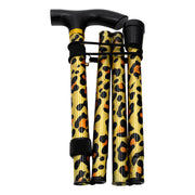 Medisure Foldable Metal Walking Stick - Animal Print - IndustraCare