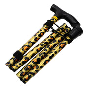 Medisure Foldable Metal Walking Stick - Animal Print - IndustraCare