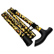 Medisure Foldable Metal Walking Stick - Animal Print - IndustraCare