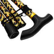 Medisure Foldable Metal Walking Stick - Animal Print - IndustraCare