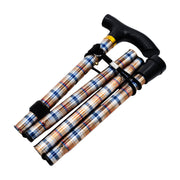 Medisure Foldable Metal Walking Stick - Tartan - IndustraCare