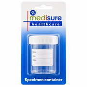 Medisure 60ml Specimen Container - Single in Retail Pack