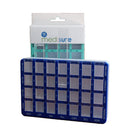 Medisure 28 Compartment Slide Cover Weekly Pill Organiser Blue/Green