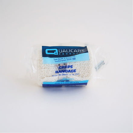 Qualicare Crepe Bandage 5cm x 4m - 10 Pack
