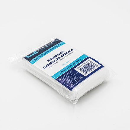 Qualicare Nonwoven Triangular Bandage - 96cm x 96cm x 136cm - 10 Pack