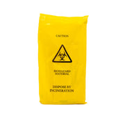 Qualicare 20cm x 35cm Yellow Bio Hazard Vomit Bag - Pack of 50 - IndustraCare