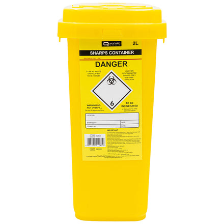 Qualicare 2 Litre Sharps Bin