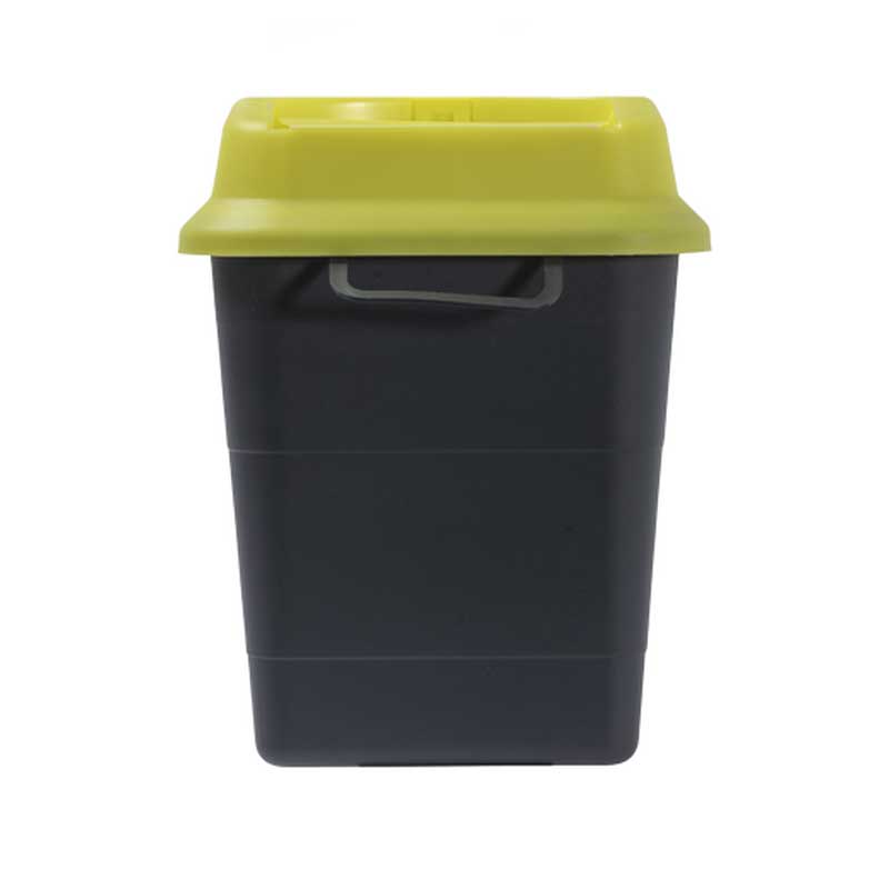 Sharpsafe 5L Recycled Plastic Sharps Bin UK Yellow Lid