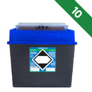 Sharpsafe 30 Litre Sharps Bin Pharmaceutical Waste Protected Access Blue Lid - Bulk Case of 10 - IndustraCare