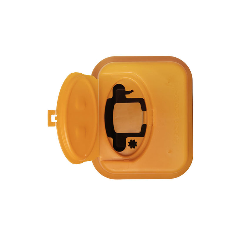 Sharpsafe Recycled Plastic Sharps Bin 5 Litre Orange Lid - Bulk Case of 48