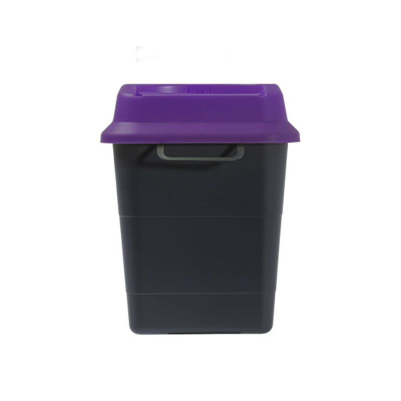 Sharpsafe Recycled Plastic Sharps Bin 5 Litre Purple Lid - Bulk Case of 48