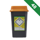 Sharpsafe Recycled Plastic Sharps Bin 7 Litre Orange Lid - Bulk Case of 48 - IndustraCare
