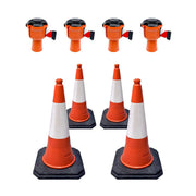 Skipper 36m Retractable Barrier Standard Traffic Cone and Topper Kit - IndustraCare