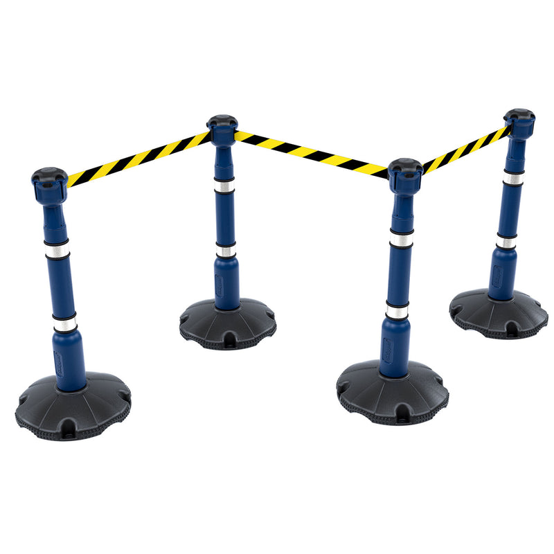 Skipper 27m Retractable Safety Post and Base Barrier Kit