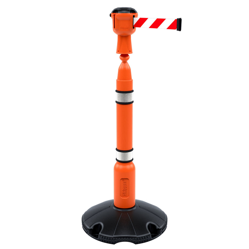 Skipper 27m Retractable Safety Post and Base Barrier Kit